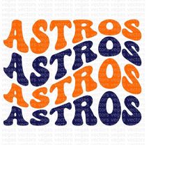 Astros SVG, Astros Wavy SVG, Astros PNG, Digital Download, Cut File, Sublimation, Clipart (includes svg/dxf/png/jpeg fil