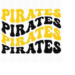 Pirates SVG, Pirates Wavy SVG, Pirates PNG, Digital Download, Cut File, Sublimation, Clipart (includes svg/dxf/png/jpeg