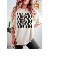 Comfort Colors Mama Shirt, Leopard Mama Shirt, Mom Shirt, Mother's Day Shirt, Mama Tshirt, Retro Mama Shirt, Mama Tees