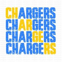 Chargers SVG, Chargers Grunge SVG, Chargers PNG, Digital Download, Cut File, Sublimation, Clipart (includes svg/dxf/png/