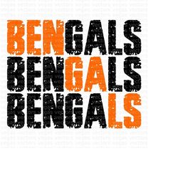 Bengals SVG, Bengals Grunge SVG, Bengals PNG, Digital Download, Cut File, Sublimation, Clipart (includes svg/dxf/png/jpe