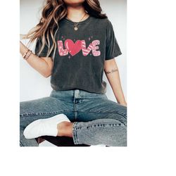 Comfort Colors Valentines Day Shirt, Love Shirt, Valentines Shirt Gift for Her, Vintage Style Valentine Tee, Valentine T