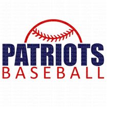 Patriots SVG, Patriots Baseball SVG, Baseball Shirt SVG, Digital Download, Cut File, Sublimation, Clipart (includes svg/