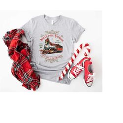 Christmas Shirt, Polar Express Shirt, North Pole Express Sweatshirt, Retro Christmas Shirt, Christmas Train T-shirt, Vin