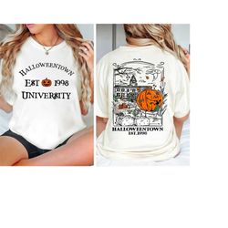 Comfort Colors Vintage Halloweentown 1998 Shirt, 2 Side Halloweentown University Shirt, Fall Shirt, Halloweentown Shirt,