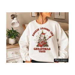 Rockin Around Christmas Tree , PNG Sublimations, Christmas shirt design, PNG Clipart, Shirt Design, Christmas Sublimatio