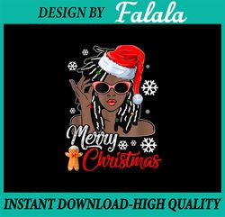 Christmas Santa Hat png, Black African Girl American Xmas png, Afro woman, Black Beauty png, Merry christmas Sublimation