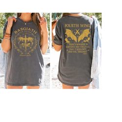Basgiath War College Double-side Shirt, Fourth Wing Shirt, Dragon Rider Shirt, Rebecca Yoros, Fourth Wing, Violet Sorren