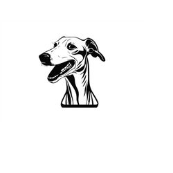 GREYHOUND HEAD SVG, Greyhound Head Clipart, Greyhound Head Svg Files For Cricut
