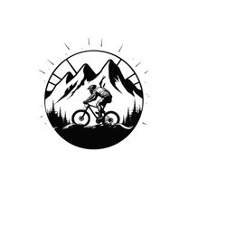 MOUNTAIN BIKE SVG, Mountain Bike Clipart, Mountain Bike Svg Cut Files For Cricut, Mtb Svg