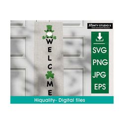 Welcome Svg,St Patricks Day ,Porch Sign Svg,Gnome SVG,Kids St Patricks Day,St Patricks Day Porch Sign SVG, Cut Files for