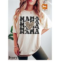 retro leopard mama shirt, mama tshirt, mom shirt, mother's day shirt, mama comfort colors shirt, mama graphic tee, gift