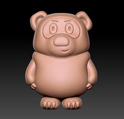 3D Model STL CNC Router and 3D Printing file Figurine Winnie the Pooh