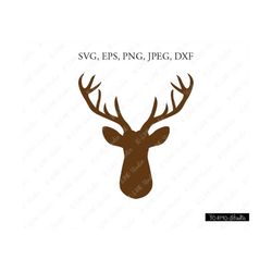 Deer Svg, Deer Head Svg, Christmas Svg, Boho Svg, Deer Clip Art, Deer Face Svg, Stag svg, Cricut, Silhouette Cut File