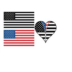 AMERICAN FLAG SVG, American Flag Clipart, Fourth of July Svg, American Flag Svg for Cricut