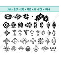 Ethnic Pattern Svg, Ethnic Svg, Tribal pattern Svg, Ethnic Motifs Svg, Aztec sign Svg, Silhouette cameo, Svg File for cr