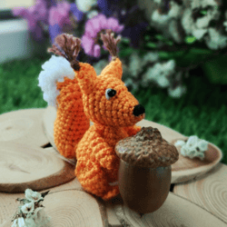 Miniature Crocheted Squirrel amigurumi animal toys mini toys
