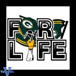 Green Bay Packers For Life NFL Svg, Sport Svg, For Life Svg, Green Bay Packers Svg, Packers Svg, Packers Lovers Svg, Pac