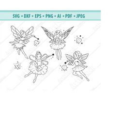 Fairy Svg File, Tooth fairy Svg, Tooth Svg, Flying Fairy Svg, Baby tooth Svg, Fairy clipart, Svg file for cricut, Cut fi