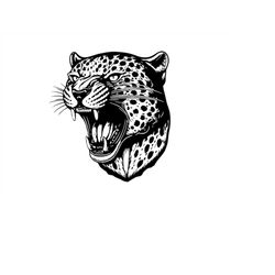 LEOPARD HEAD SVG, Leopard Clipart, Leopard Head Svg Cut File For Cricut, Leopard Face svg