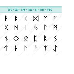 Nordic runes Svg, Viking runes svg, Runes Svg, Viking alphabet Svg, Letters svg, Celtic runes Png, Elder Futhark Dxf, Ep