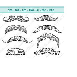 Mustache SVG, Mustaches Svg, Moustache Cutting File, Gentleman clipart,Moustach svg files, Mustache svg vinyl,Mustache S