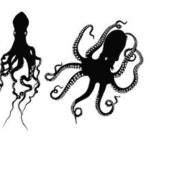 Octopus SVG, marine life, SVG, octopus clipart, Cricut, Silhouette Cameo, ScanNCut, octopus svg files, cut files, dxf, p