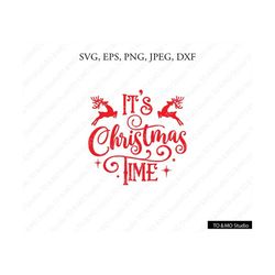 Christmas SVG, Merry Christmas SVG, Merry Christmas Saying Svg, Christmas Clip Art,  Christmas Cut Files, Cricut, Silhou