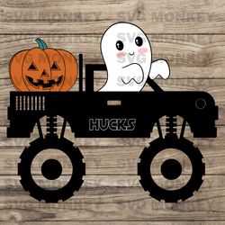 Kids Halloween SVG, Monster Truck SVG, Pumpkin SVG, Ghost Svg, Bat, Funny, SVG EPS DXF PNG