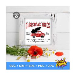 Family Owned Christmas Trees Farm Svg, Rustic Christmas, Vintage Christmas svg, Home Decor and Farmhouse Wall Sign, svg,