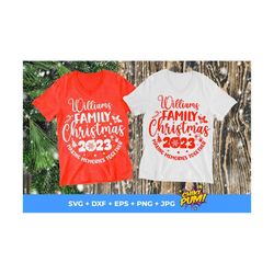 Family Christmas 2023 Svg, Christmas Shirts 2023 Svg, Custom Name Christmas Shirt, Family Christmas Shirts, Christmas sh