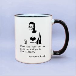 Stephen King Library Quote Coffee Mug, Stephen King Fan Gifts, The Shining Fan Gift, Stephen King Author Fan Gift Idea S
