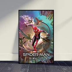 Spider-Man No Way Home Movie Poster Wall Art, Room Decor, Home Decor, Art Poster For Gift, Vintage Movie Poster
