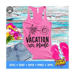 Vacation Mode SVG, Vacation SVG, Sunset svg, Vacay Vibes, Vacation svg, Summer Boho svg, Digital Cut File For Cricut, SV