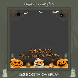 360 Photobooth Overlay Halloween Party Videobooth Template 360 Pumpkin Overlay 360 Autumn Theme 360 Halloween Overlay