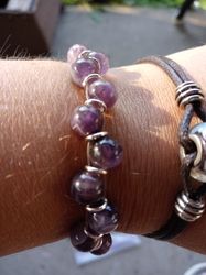 amethyst bead bracelet
