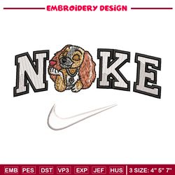 Nike dog embroidery design, Dog embroidery, Nike design, Embroidery shirt, Embroidery file, Digital download