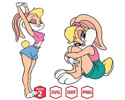 Lola bunny SVG, Rabbit Svg, Looney Tunes Svg, PNG Looney Tunes Clipart, Kirby svg