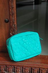 Smalll woman genuine python skin elegant turquise tiffany clutch | small every day purse| exotic leather bag