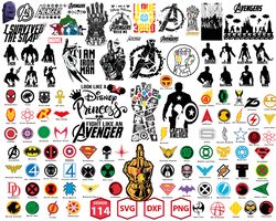 Superhero SVG Bundle, Avengers SVG, Super Hero Svg, SVG PNG DXF