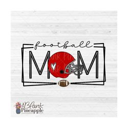 football design png, football mom png in red, football mom png, football sublimation design, football mom sublimation