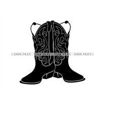 Cowboy Boots 2 SVG, Cowboy Boots SVG, Cowboy Svg, Cowboy Boots Clipart, Cowboy Boots Files for Cricut, Cut Files For Sil