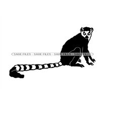 Lemur SVG, Lemur Clipart, Lemur Files for Cricut, Lemur Cut Files For Silhouette, Png, Dxf