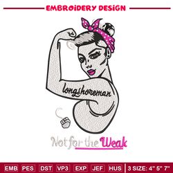 Strong lady embroidery design, Lady embroidery, Embroidery file,Embroidery shirt, Emb design, Digital download