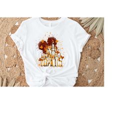 Fall Retro Castle and Mickey Ears Shirt, Disney Shirt For Adult or Kids, Family Vacation Shirt For Disneyland, Disneywor