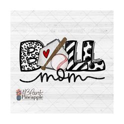 baseball design png, baseball mom black with transparent text png, baseball sublimation design, baseball mom png, baseba