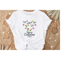 Christmas Lights Disney Family Vacation 2023 Shirt, Kids Shirt, Gift For Family, Toddler Shirt, Trend Apparel, Women shi