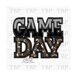 football design png, football game day black grey football sublimation design, football design, football game day design