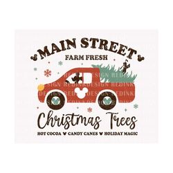 Christmas Main Street Png, Christmas Tree Farm Truck Png, Christmas Truck, Family Vacation Png, Christmas Friends Png, R