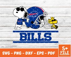 Buffalo Bills Snoopy Nfl Svg , Snoopy  NfL Svg, Team Nfl Svg 04